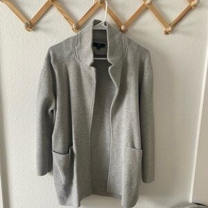 J. Crew Light Gray Knit Cardigan